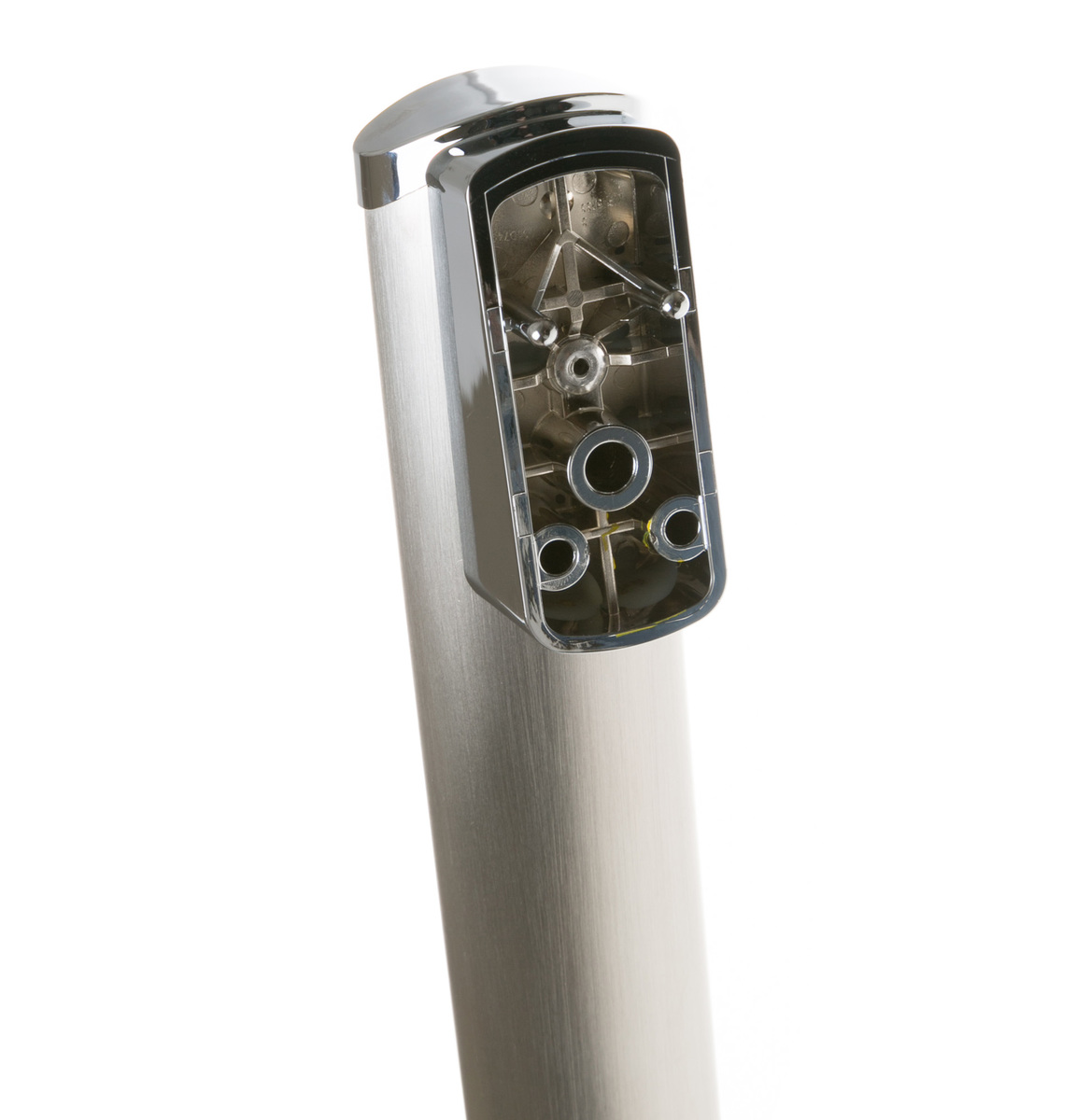 WS01L15009 - Genuine OEM GE Refrigerator Handle Assembly, Stainless